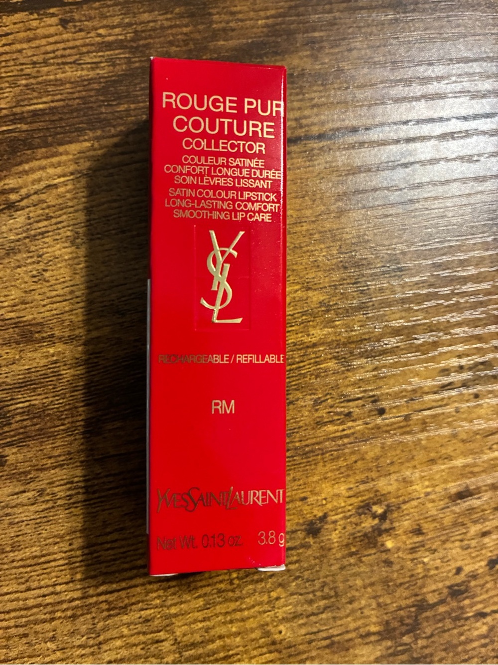 Yves Saint Laurent Red Satin Lipstick Box